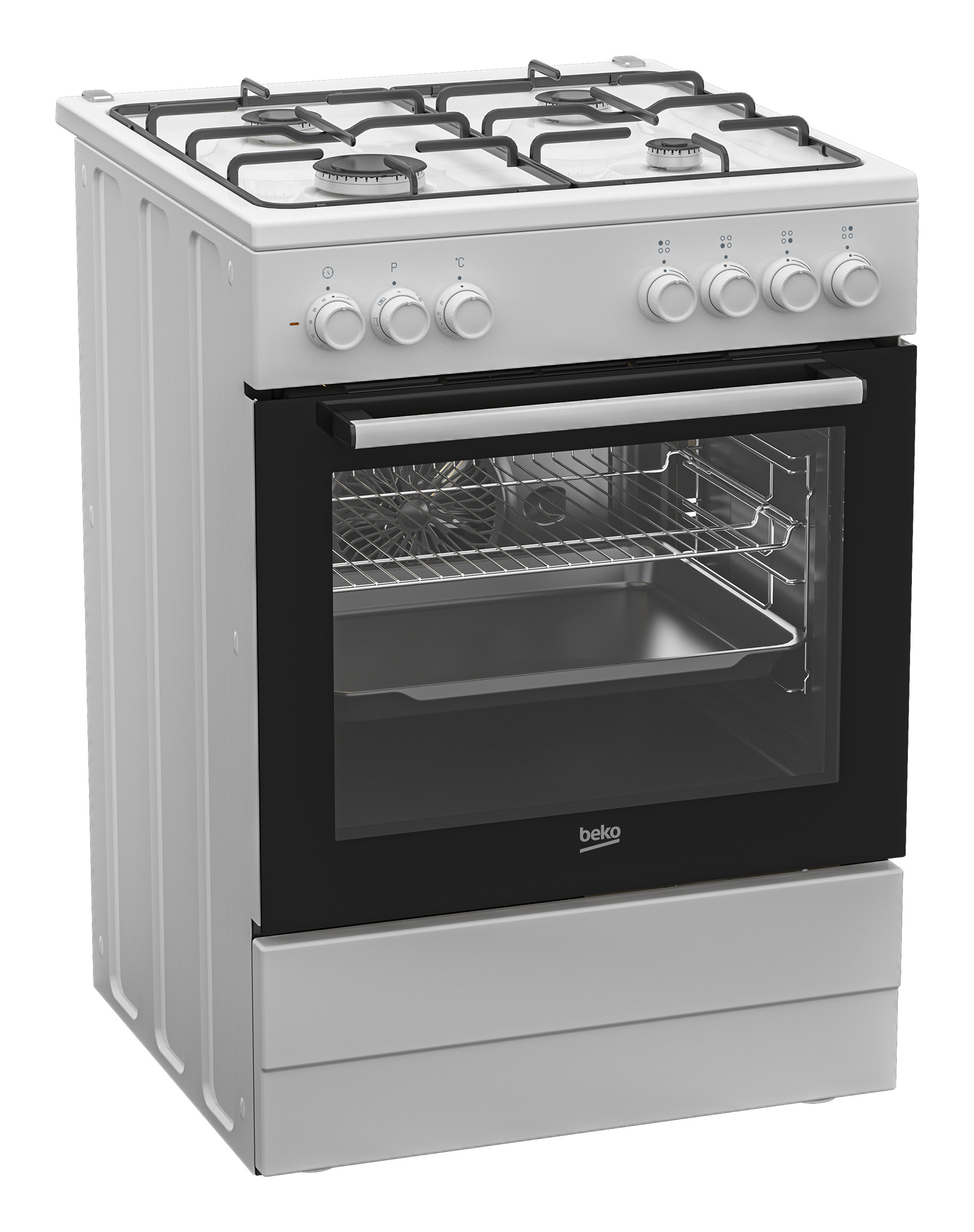 Beko FBE62120SWD cooker Freestanding cooker Electric Gas White – image 2