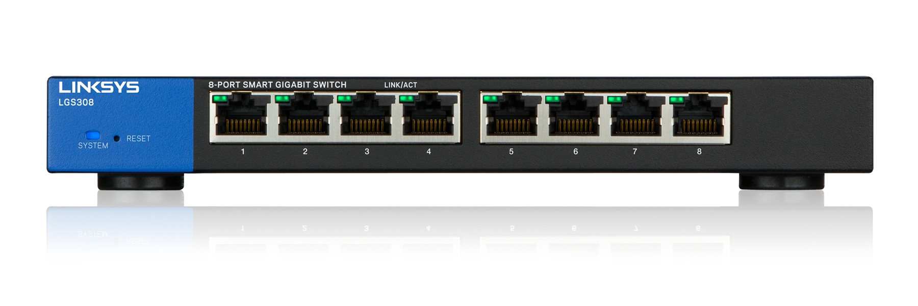 Linksys 8-Port Smart Gigabit Switch (LGS308) – image 1