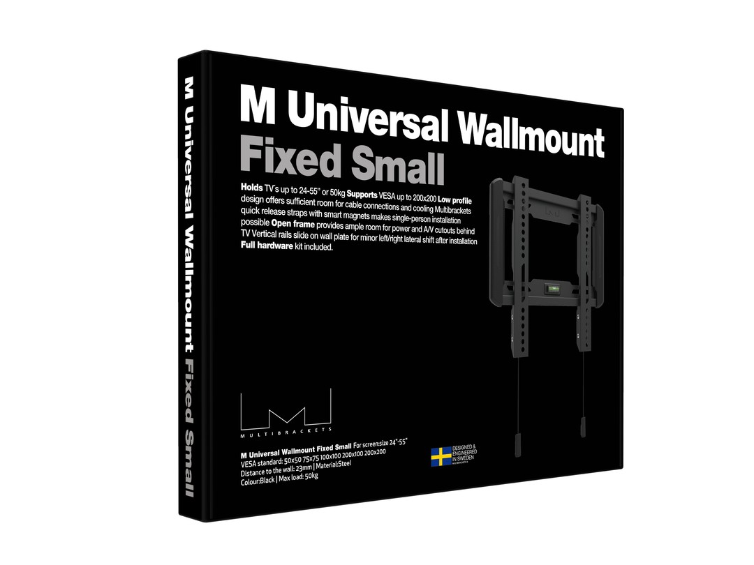 Multibrackets M Universal Wallmount Fixed Small Black – image 9