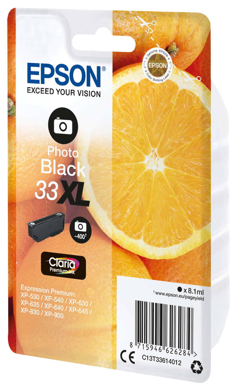 Epson Oranges 33XL Claria Premium Single Photo Black Ink – image 9