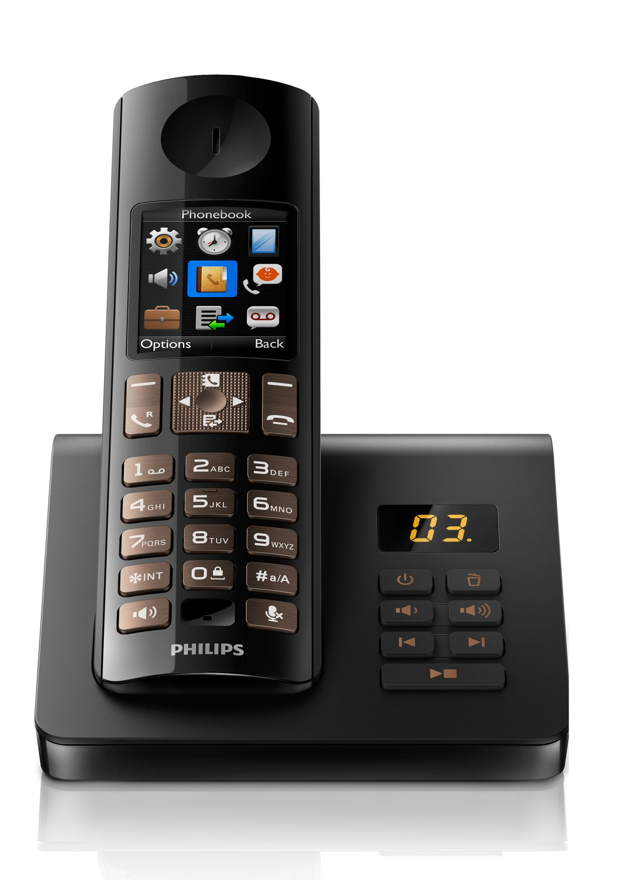 Philips D7051B/23 telephone DECT telephone Caller ID Black – image 2