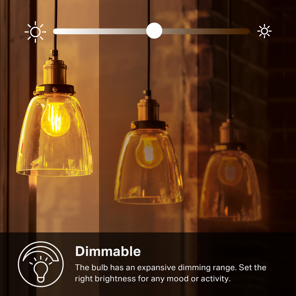 TP-Link Kasa Filament Smart Bulb, Warm Amber – image 3