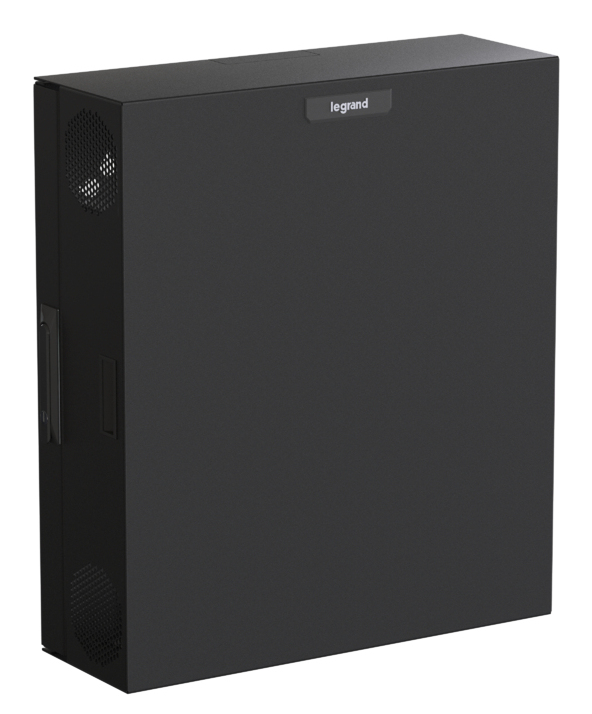 Legrand Compact Edge Cabinet, 4 RU, Solid Door - Black