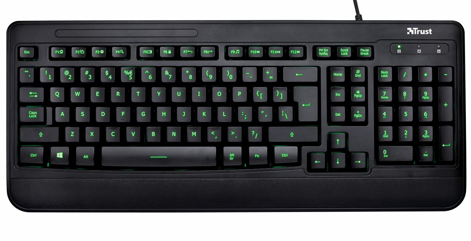 Trust Elight Illuminated Keyboard DE