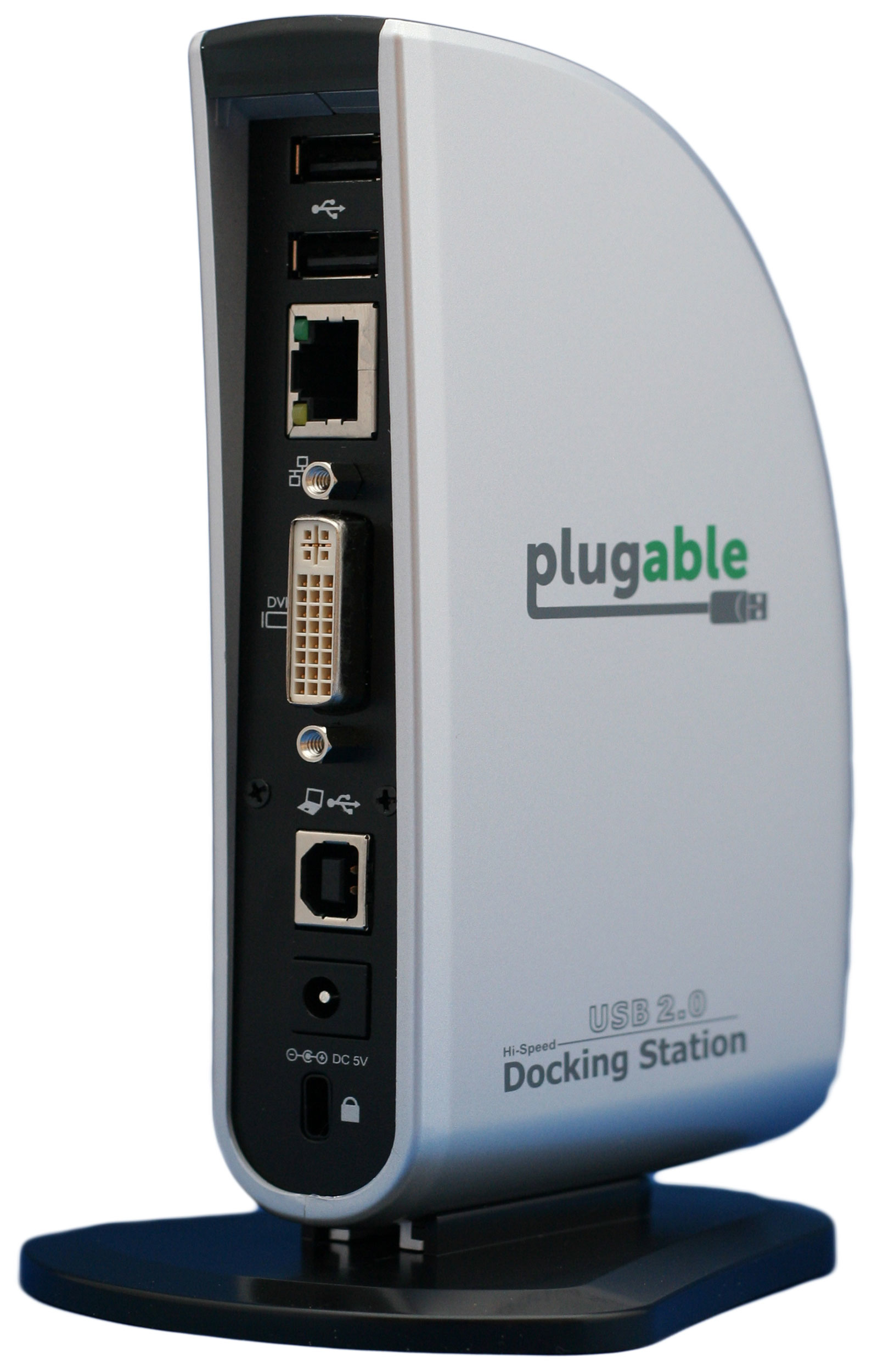 Plugable Technologies UD-160-A laptop dock/port replicator Wired USB 2.0 Black, Silver – image 2