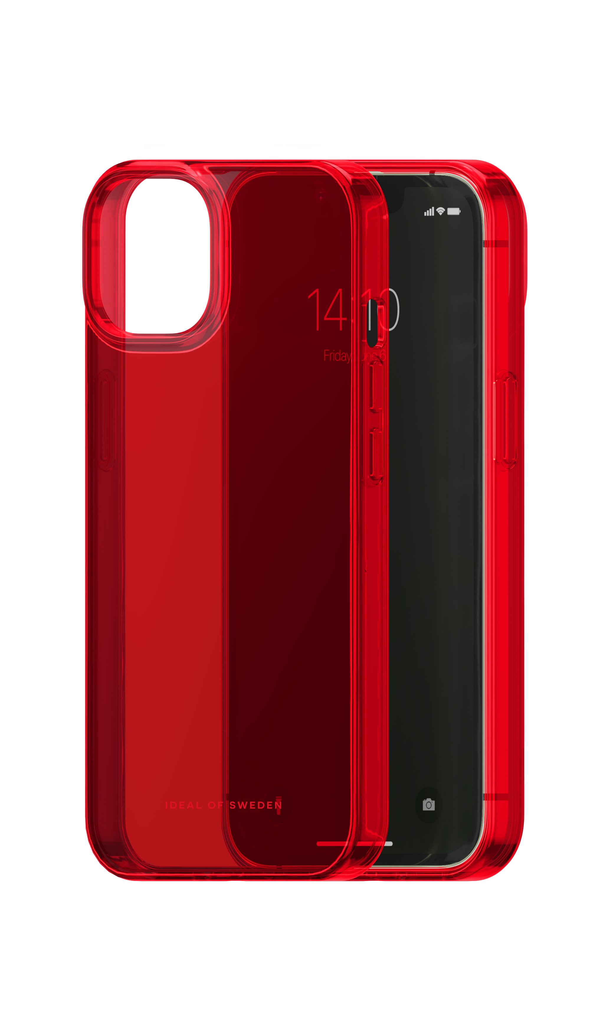 iDeal of Sweden Clear Case iPhone 13/14 Radiant Red – image 5