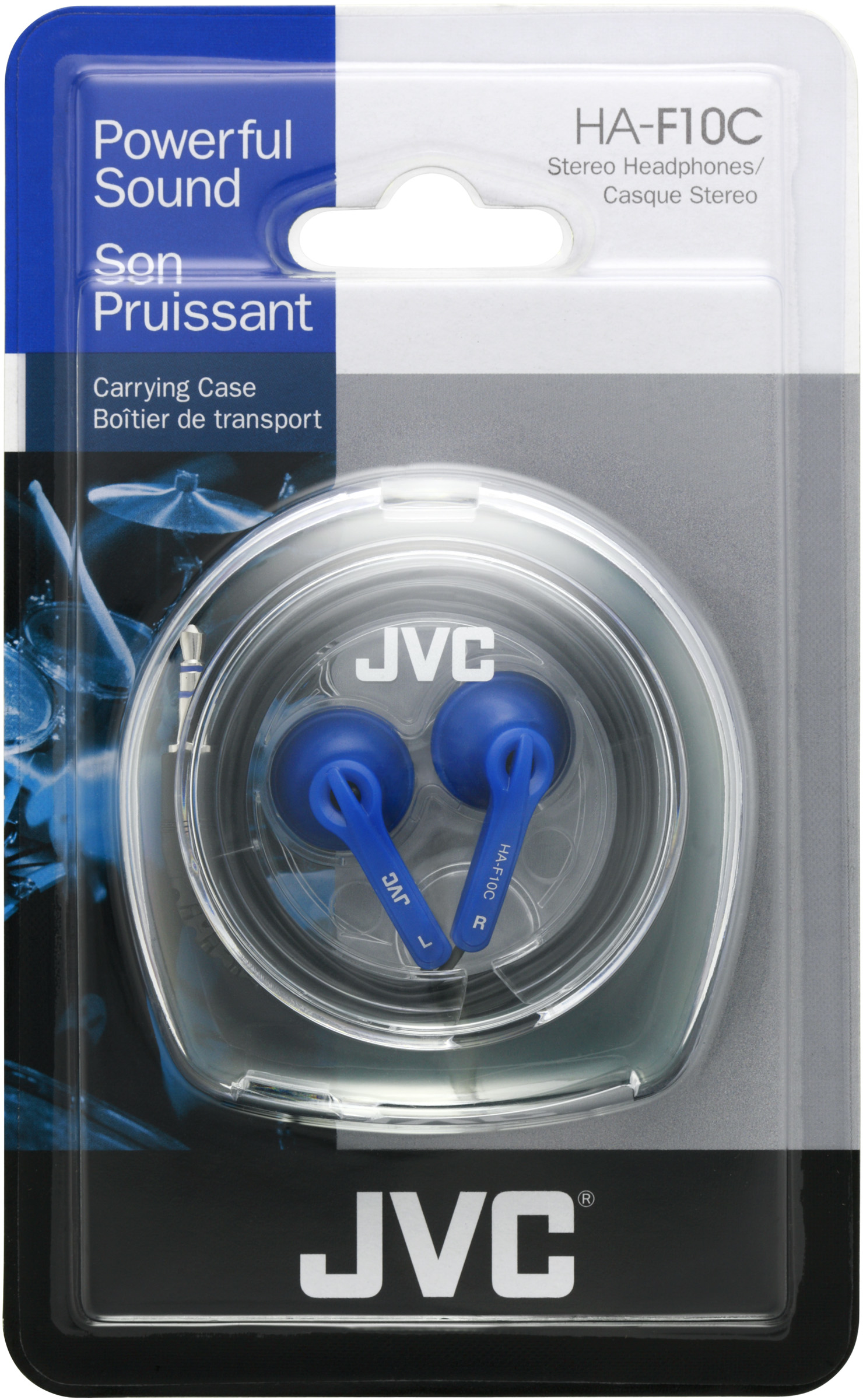 JVC HA-F10C-A Headphones Wired In-ear Music Blue – image 2