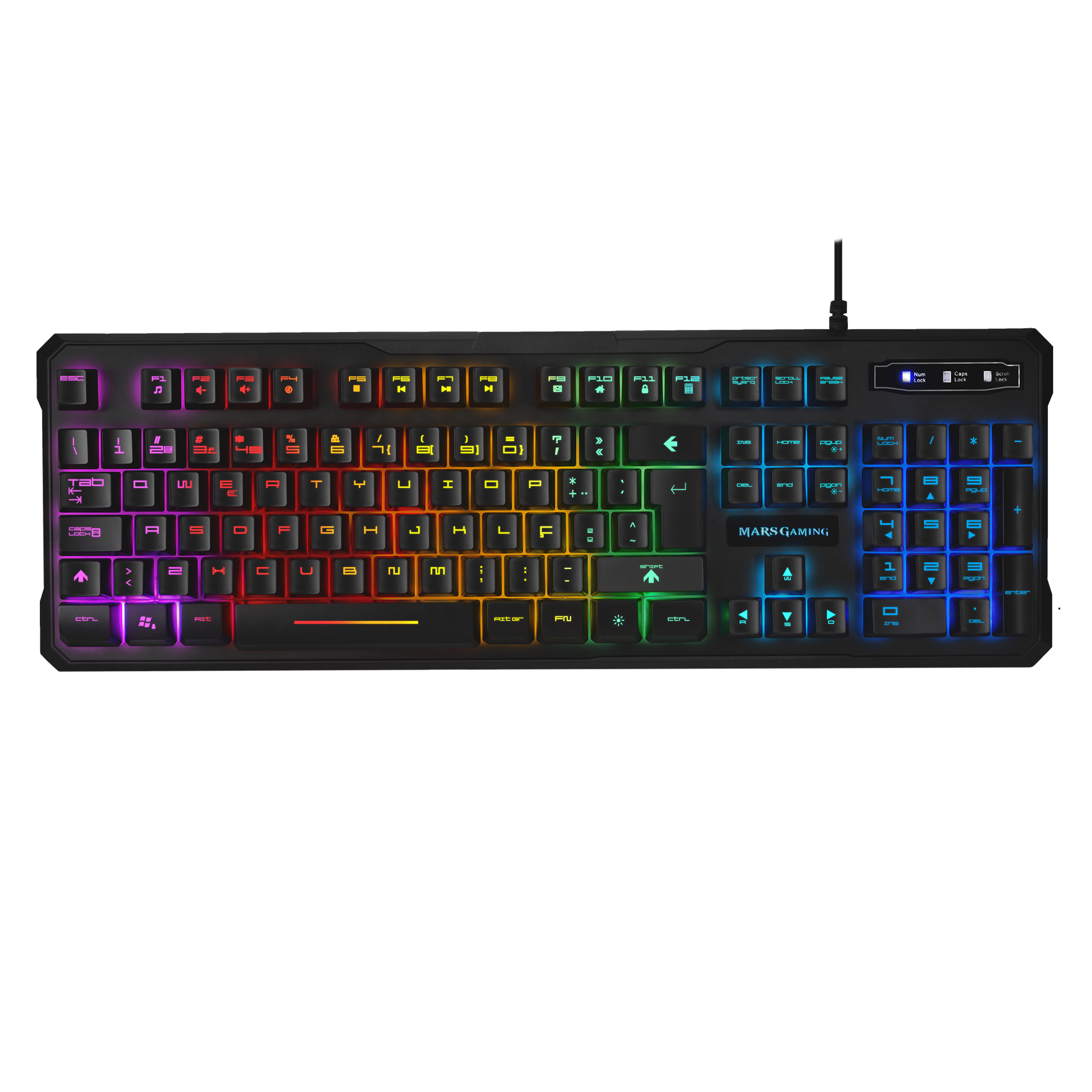 Mars Gaming MK218PT keyboard USB QWERTY Portuguese Black