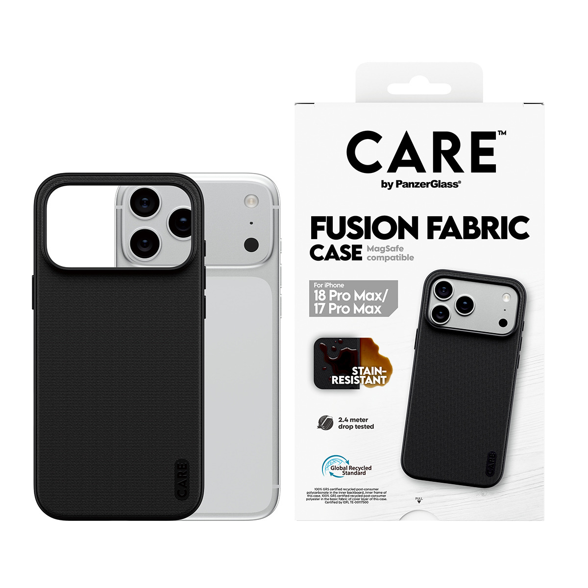 PanzerGlass CARE™ by PanzerGlass® Fusion Fabric Case Black w. MagSafe iPhone 18 Pro Max | 17 Pro Max – image 4
