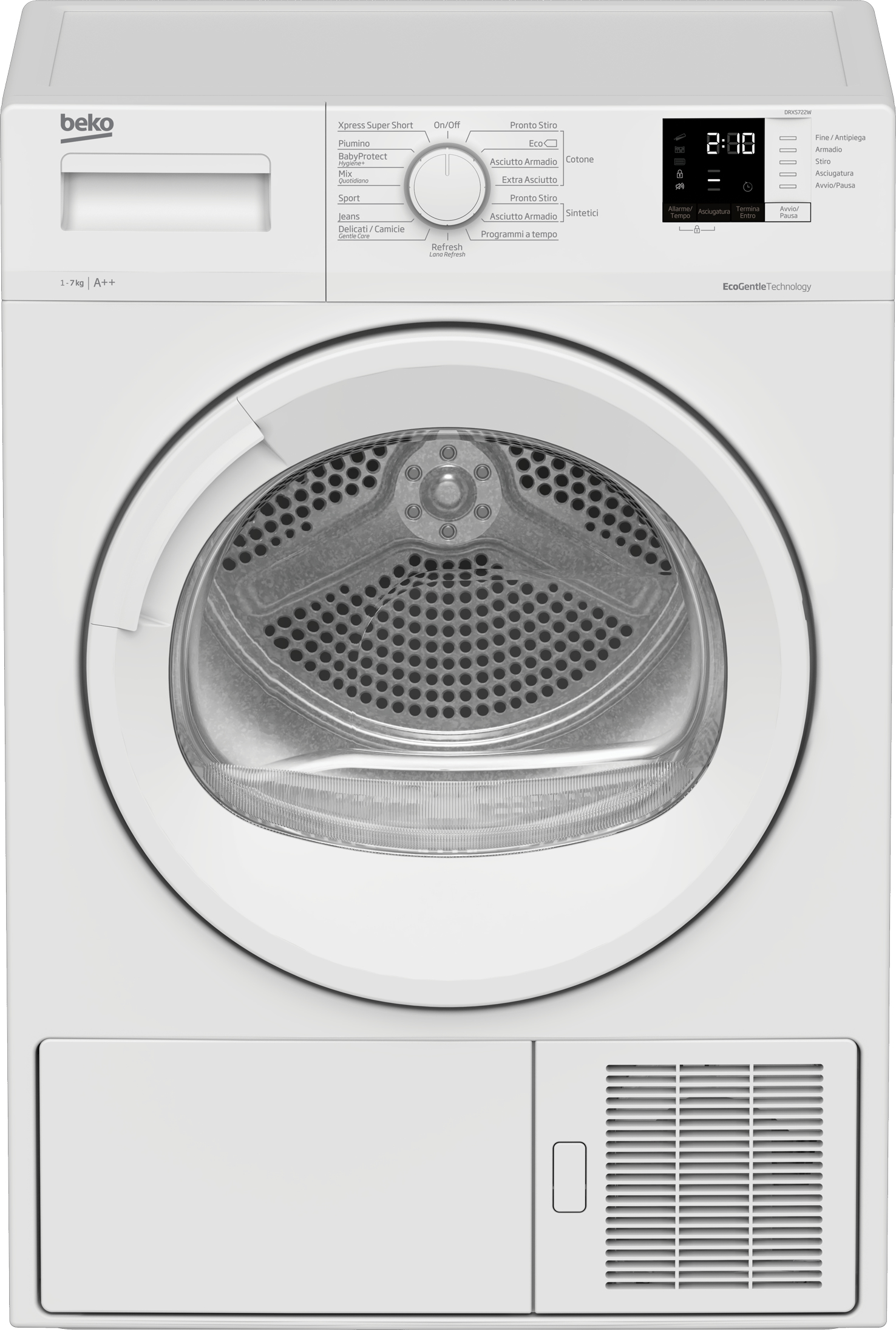 Beko DRXS722W tumble dryer Freestanding Front-load – image 1