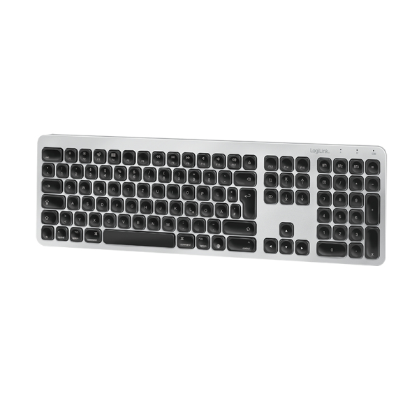 LogiLink ID0206 keyboard Office Bluetooth QWERTZ German Grey