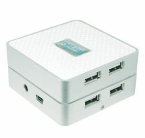 LogiLink UA0113 interface hub 480 Mbit/s White
