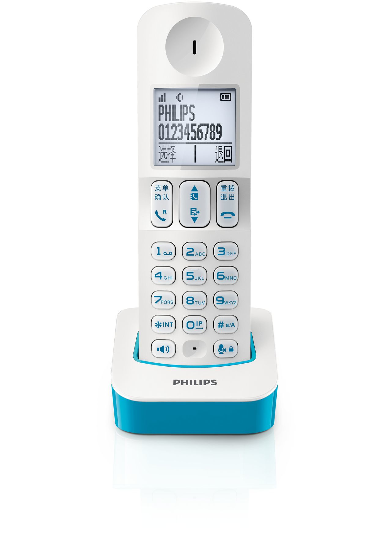 Philips DCTG2800A/93 telephone DECT telephone Caller ID Blue, White – image 2