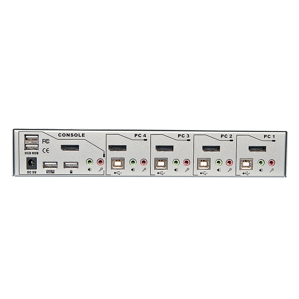 Lindy 4 Port KVM Switch Pro USB 2.0, DisplayPort 1.2 with TTU – image 3