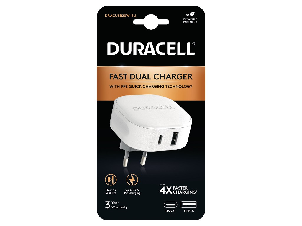 Duracell DRACUSB20W-EU mobile device charger White – image 2