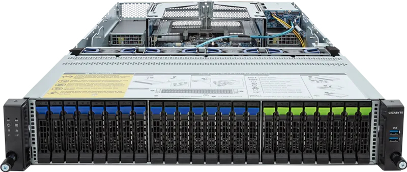 GIGABYTE R283-S98-AAE2 Intel C741 LGA 4677 (Socket E) Rack (2U) Black, Steel – image 2