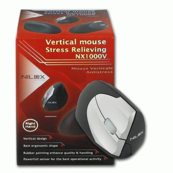 Nilox NX-1000V mouse USB Type-A Optical 1600 DPI – image 2