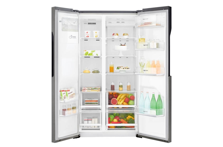 LG GSL360ICEV side-by-side refrigerator Freestanding – image 3