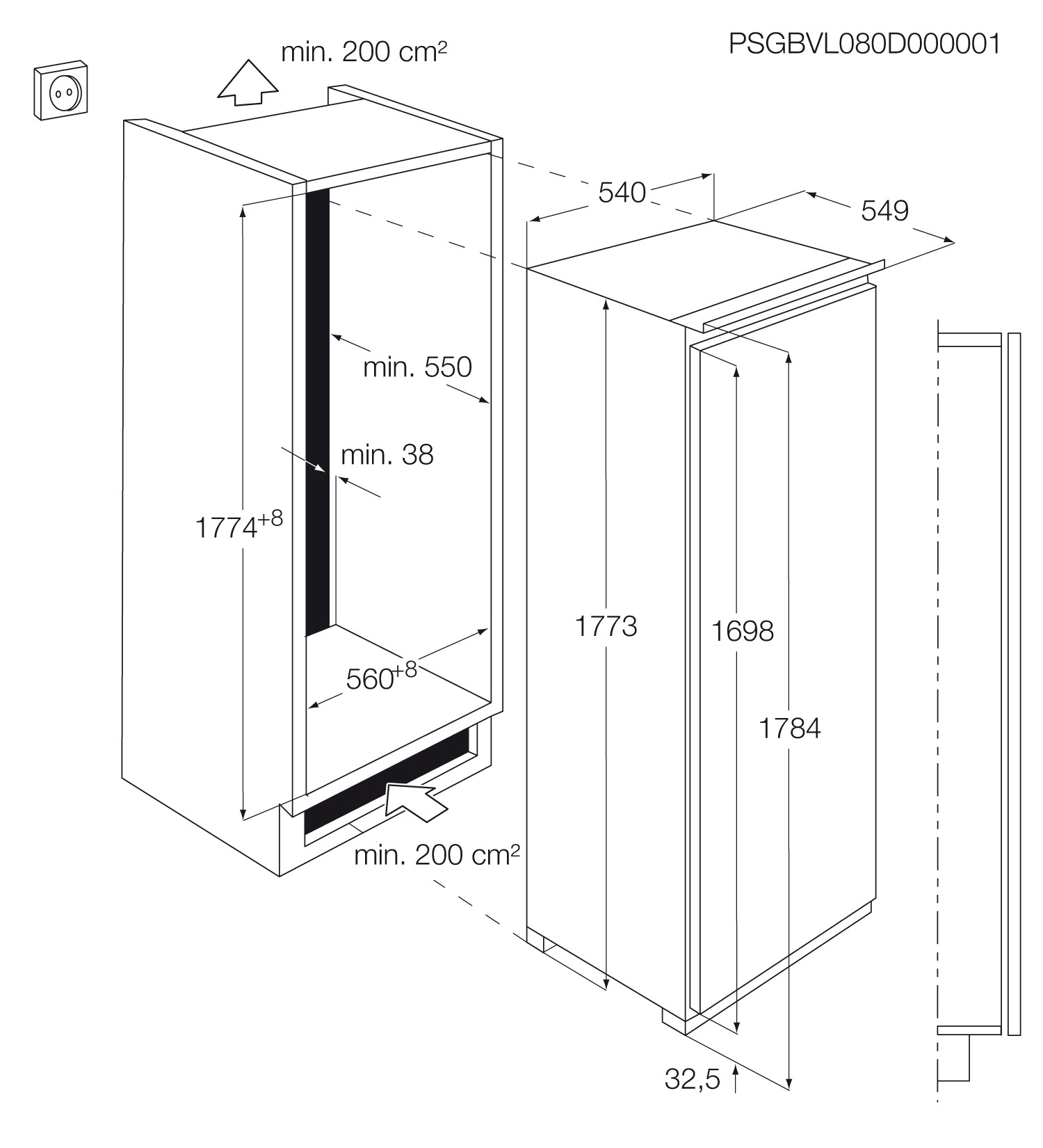 AEG AGN71800F0 Upright freezer Built-in – image 2
