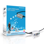 Conceptronic 2 ports compact KVM Switch – image 1