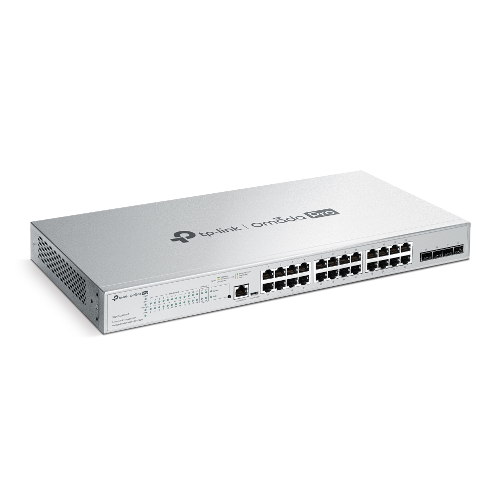TP-Link Omada Pro 24-Port PoE+ Gigabit L2+ Managed Switch with 4 SFP Slots – image 2