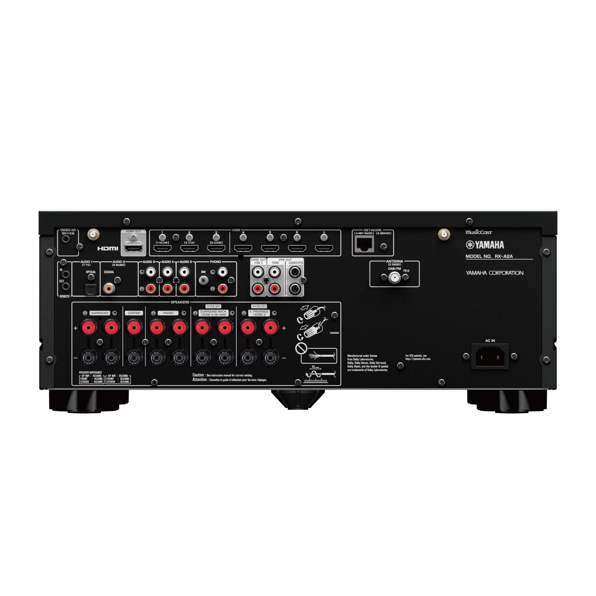 Yamaha RX-A2A 100 W 7.2 channels Surround Black – image 3