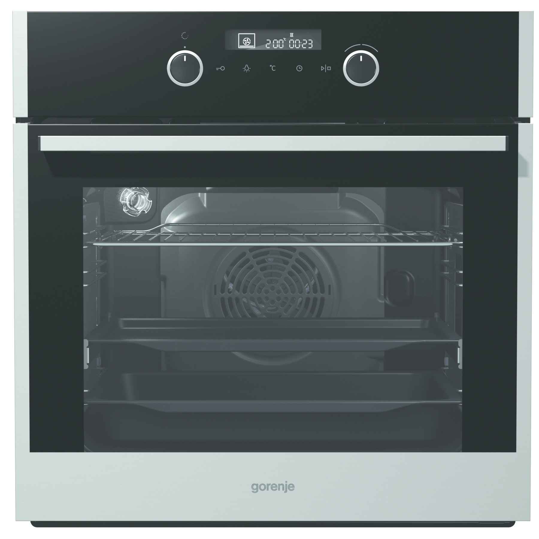Gorenje BO647A20XG 67 L 3300 W Black, Stainless steel