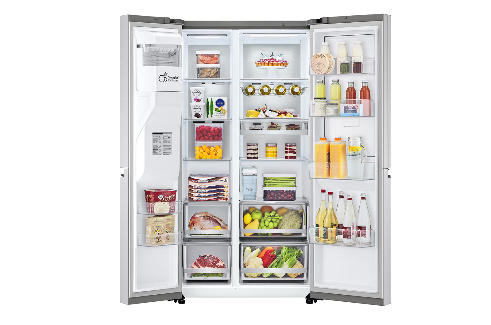 LG GSJV91BSAE side-by-side refrigerator Freestanding – image 2