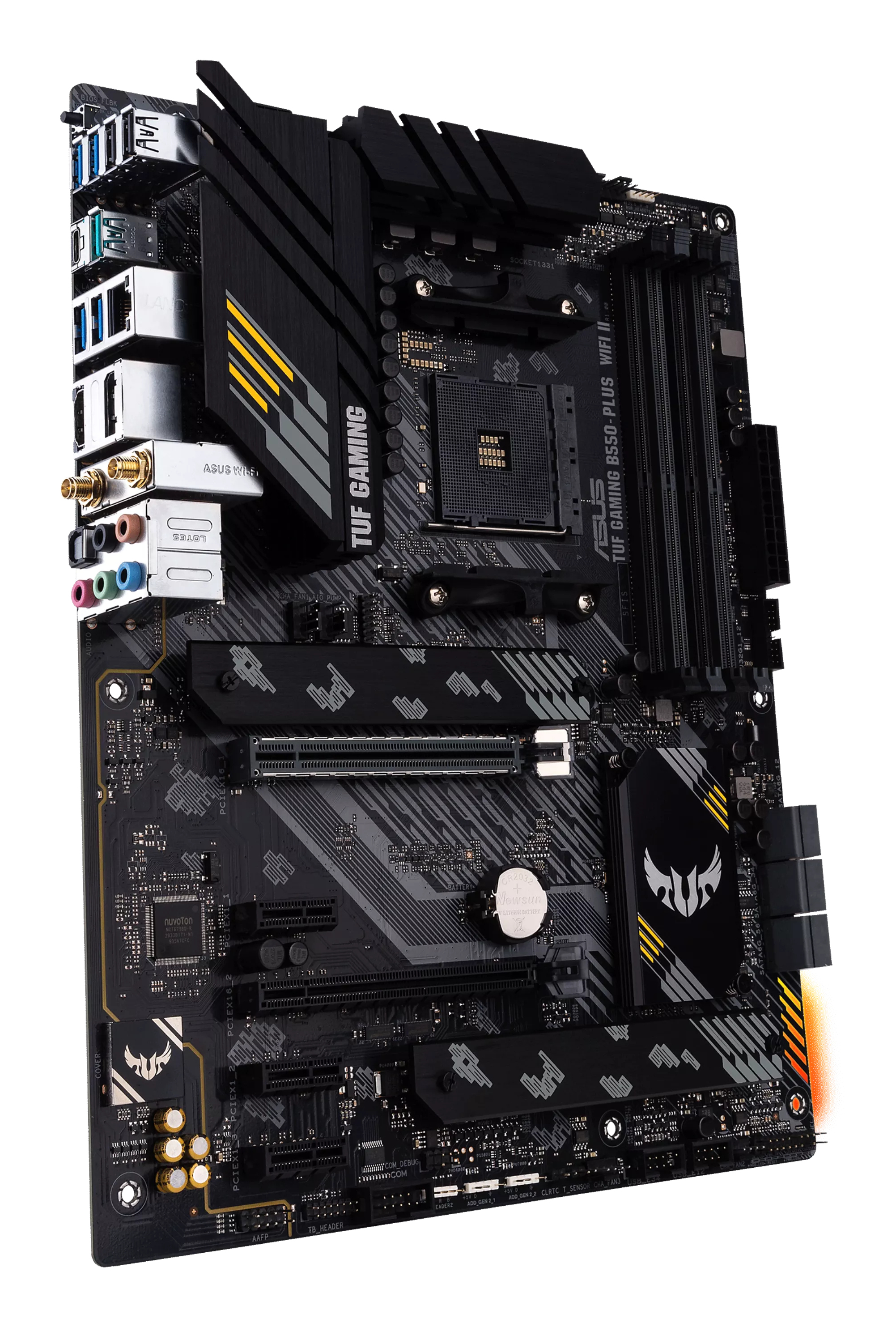 Tarjeta Madre ASUS TUF GAMING B550-PLUS WIFI II - Socket AM4 - 4xDDR4 - 2133/3200/4866(OC) MHz - HDMI - DisplayPort - USB 2.0/3.2 - ATX - TUF GAMING B550-PLUS WIFI II Tarjeta Madre ASUS TUF GAMING B550-PLUS WIFI II - Socket AM4 - 4xDDR4 - 2133/3200/4866(OC) MHz - HDMI - DisplayPort - USB 2.0/3.2 - ATX - TUF GAMING B550-PLUS WIFI II