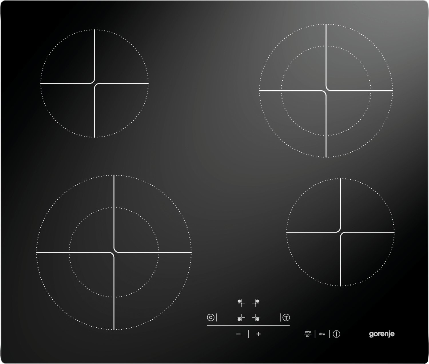 Gorenje ECT640ASC hob Black Built-in Ceramic hob 4 zone(s)