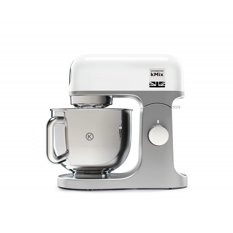 Kenwood KMX750WH Küchenmaschine | Hochwertiges Metallgehäuse | Hochglanzpolierte 5 Liter Edelstahl-Schüssel mit Handgriff | Planetarisches Rührsystem | Unterhebfunktion | 1000 Watt | weiß — vue 1 sur 4