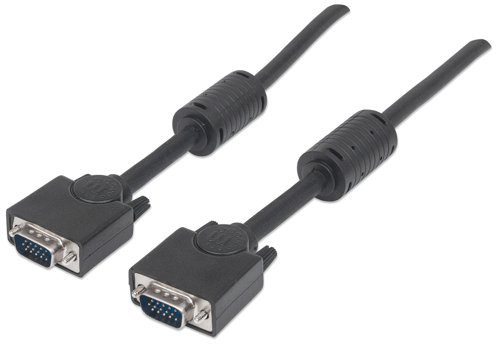 MANHATTAN SVGA Kabel HD15 St/St  3.0m  Ferritkern   schwarz