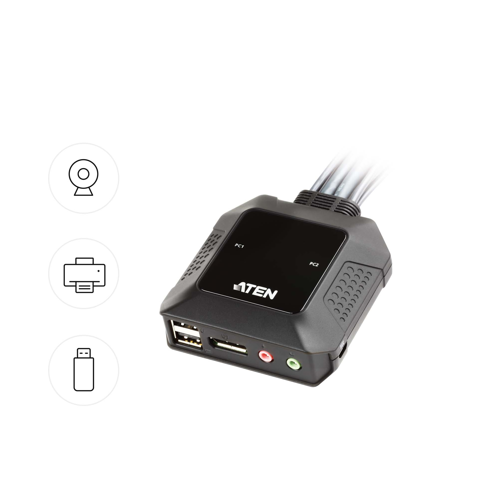 ATEN CS22DP KVM switch Black – image 8