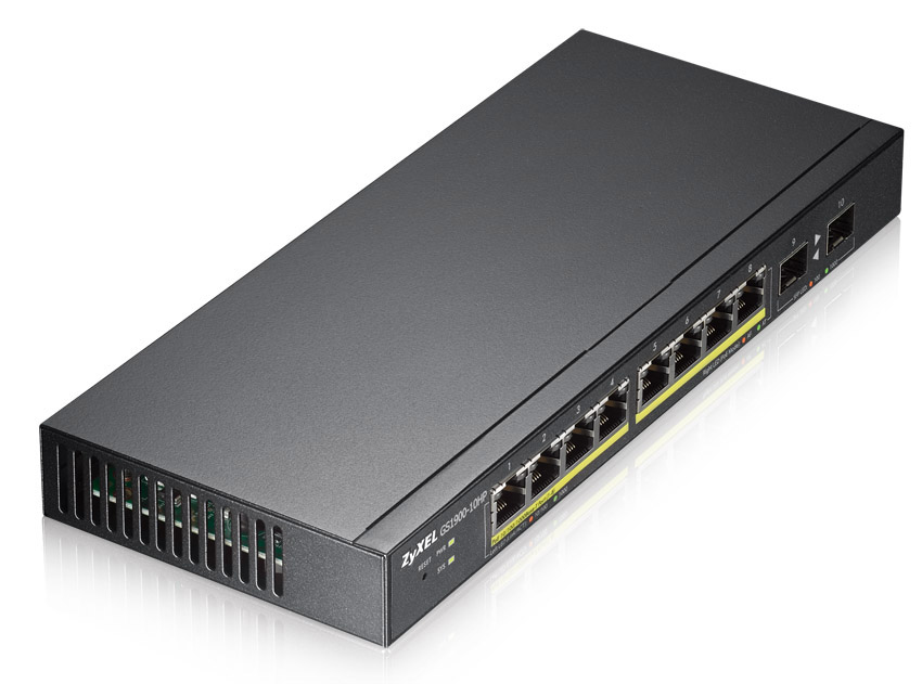 Zyxel GS1900-10HP Managed L2 Gigabit Ethernet (10/100/1000) Power over Ethernet (PoE) 1U Black – image 5