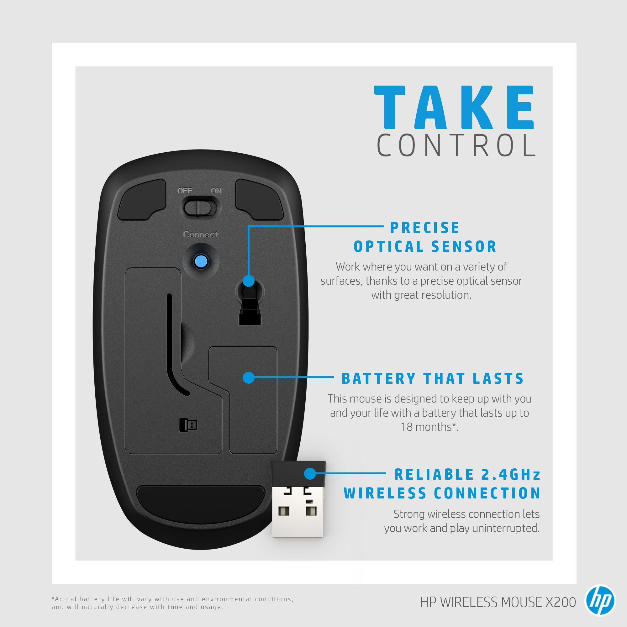 HP Wireless Mouse X200 – image 5