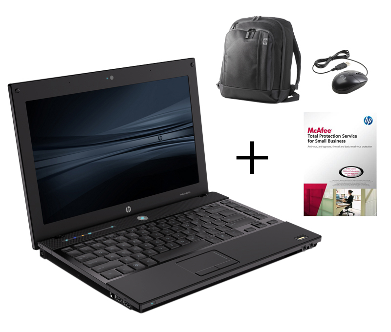 HP ProBook 4310s + McAfee TPS for SBS + Basic Backpack + USB Optical Travel Mouse – image 1