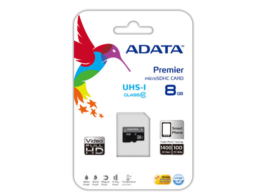 ADATA Premier microSDHC UHS-I U1 Class10 8GB