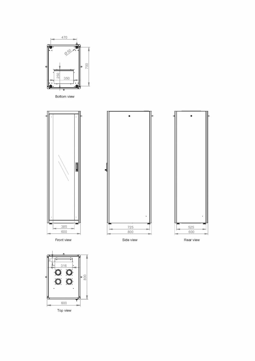 Equip Basic Flex 19' Cabinet, 22U – image 6