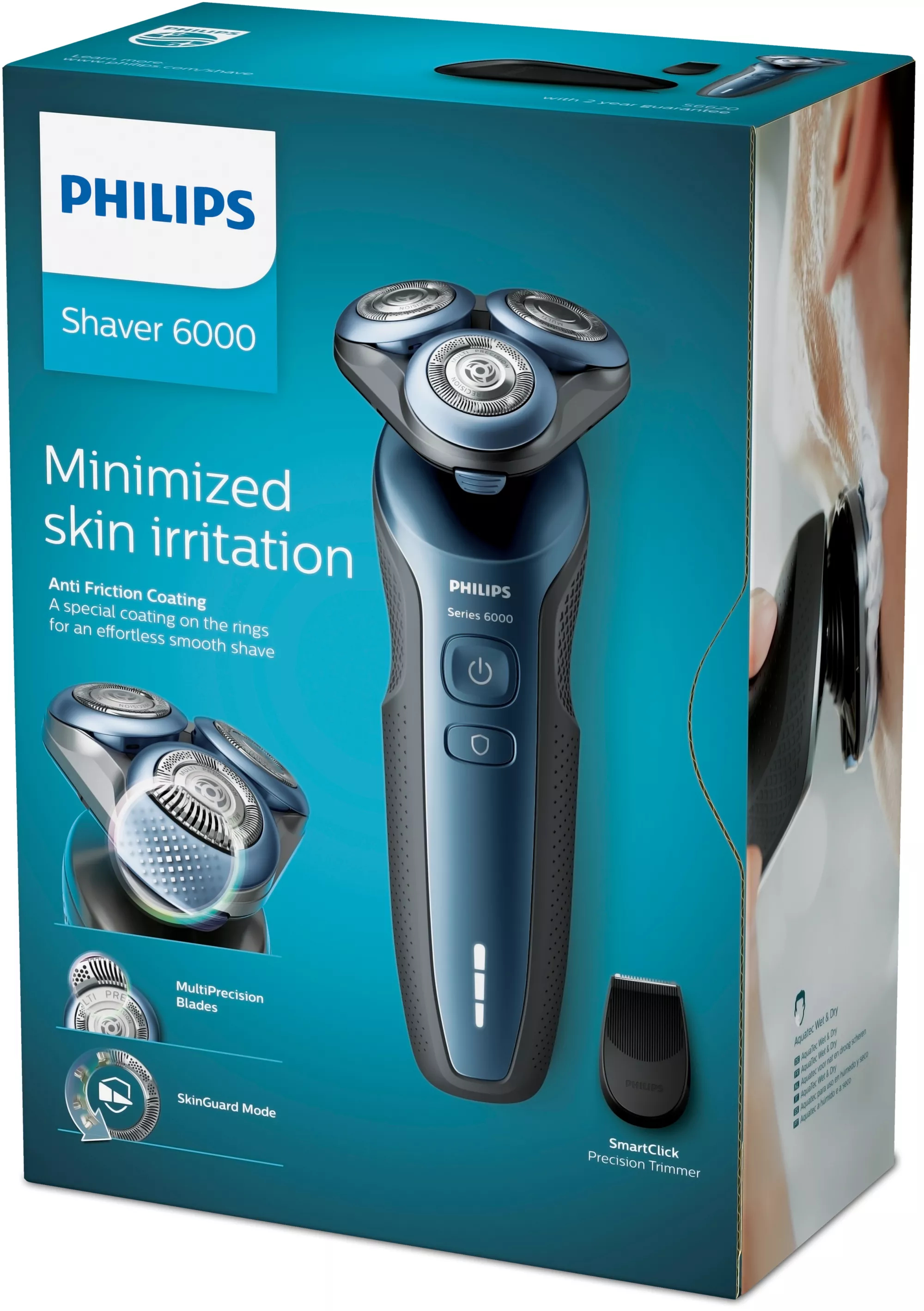 Philips SHAVER 6000 MultiPrecision Blades Wet and dry electric shaver – image 2