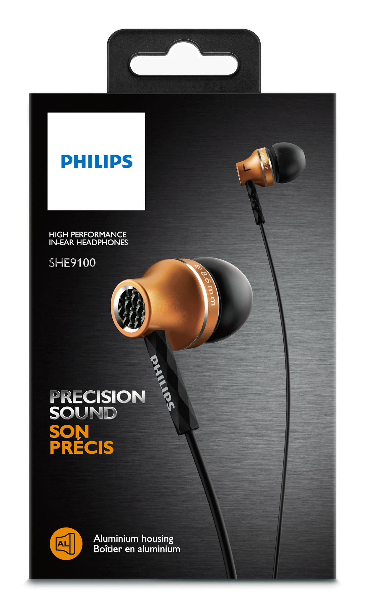 Philips SHE9100BS/27 headphones/headset Wired In-ear Black, Bronze – image 2