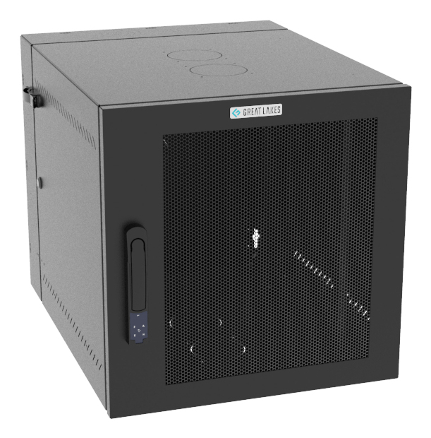 Vertiv VR Rack GL24WMCMM-B-SE-00-00 rack cabinet 12U Wall mounted rack Black