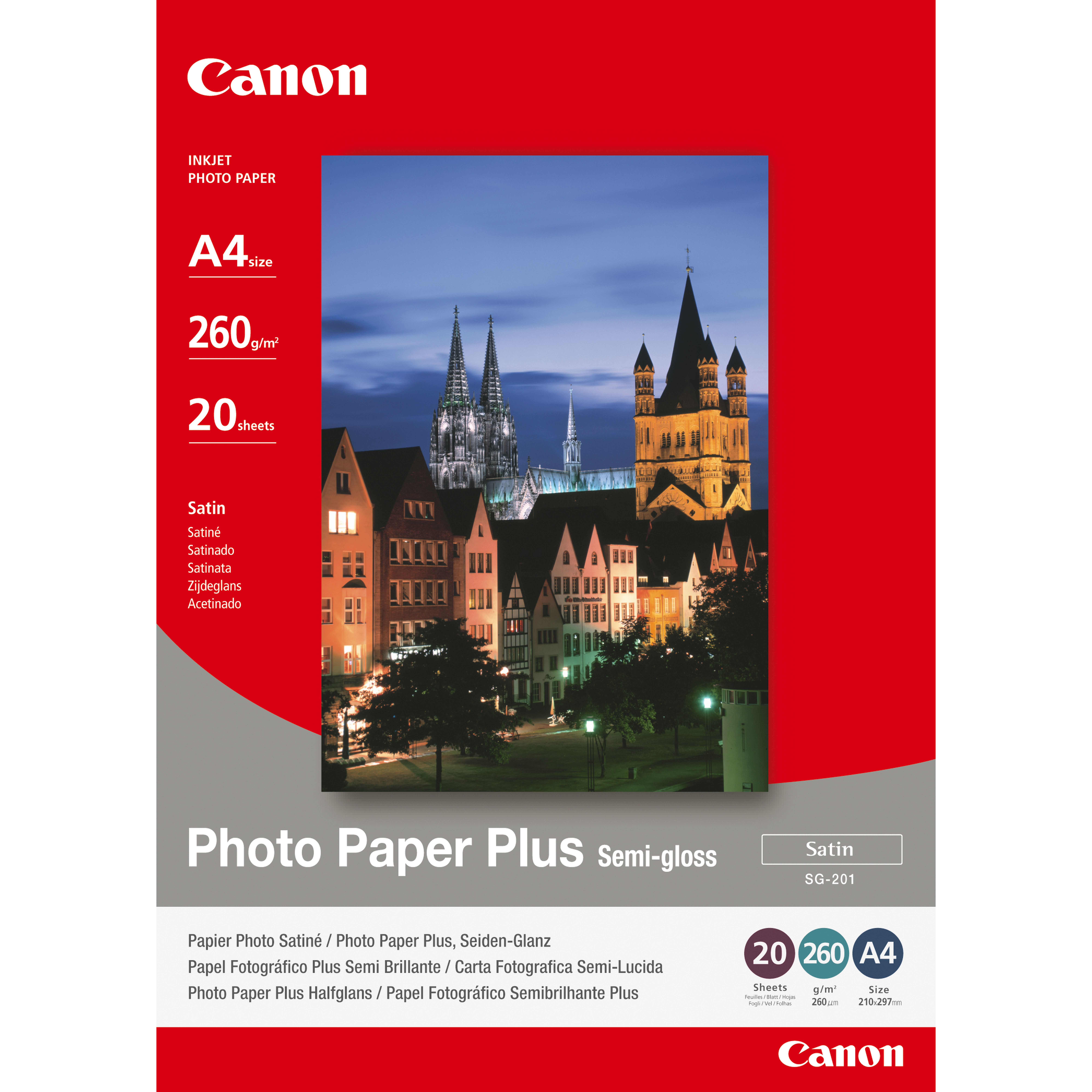Canon 1686B021 fotopapper A4 Satin