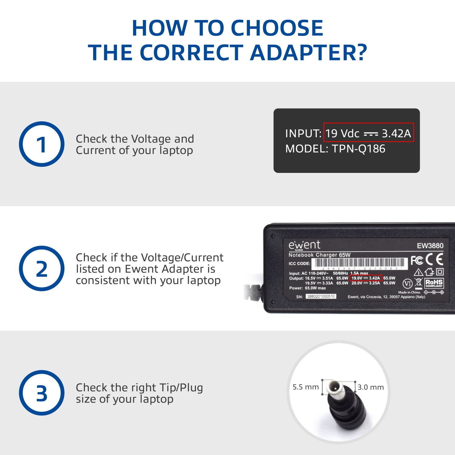 Ewent Notebook charger Home – image 6