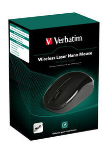 Verbatim Wireless Laser Nano Mouse - Black – image 4