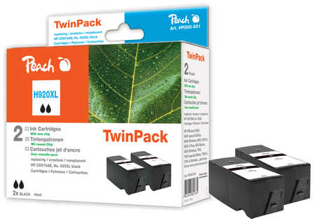 Peach 0F319223 ink cartridge 2 pc(s) Black