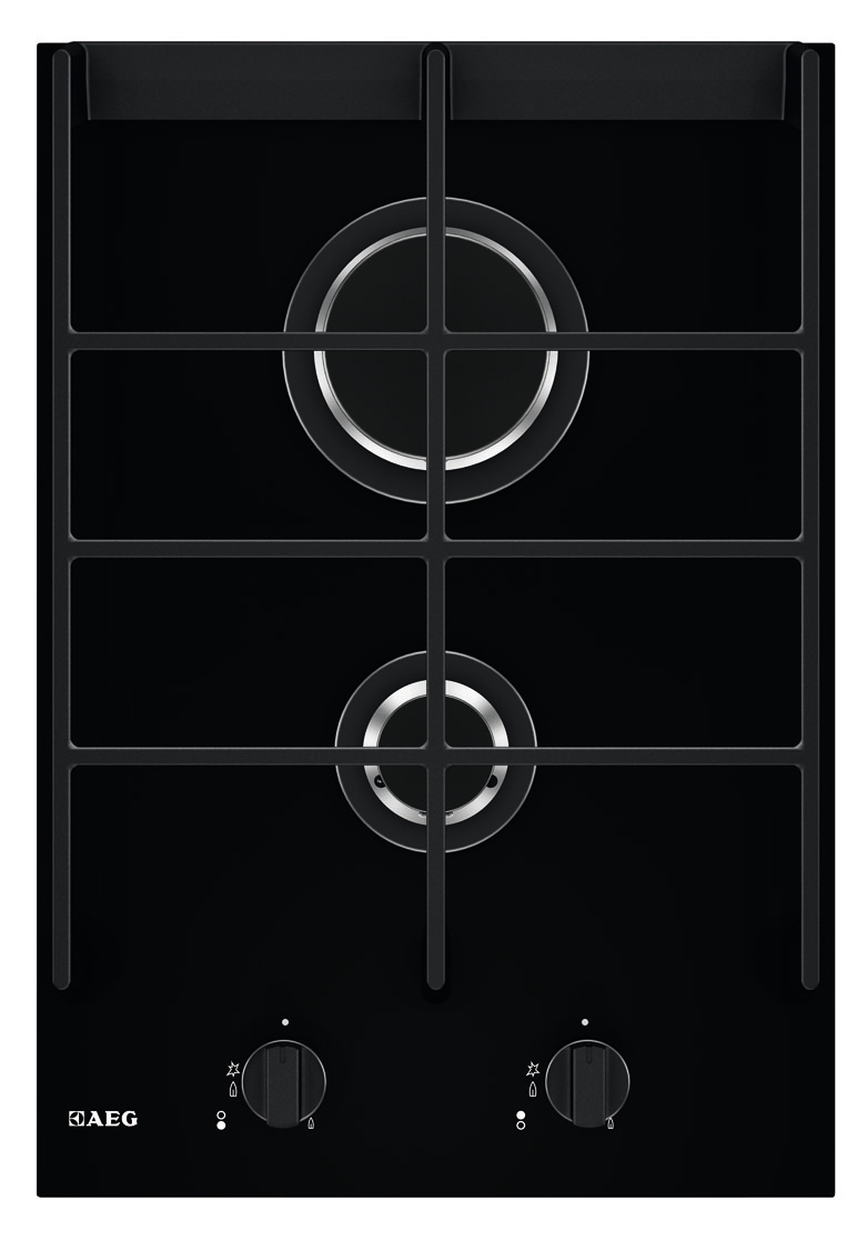 AEG HC412001GB Black Built-in Gas 2 zone(s)