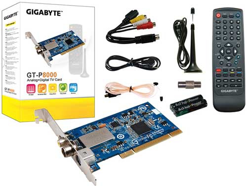 GIGABYTE GT-P8000 computer TV tuner Internal DVB-T PCI