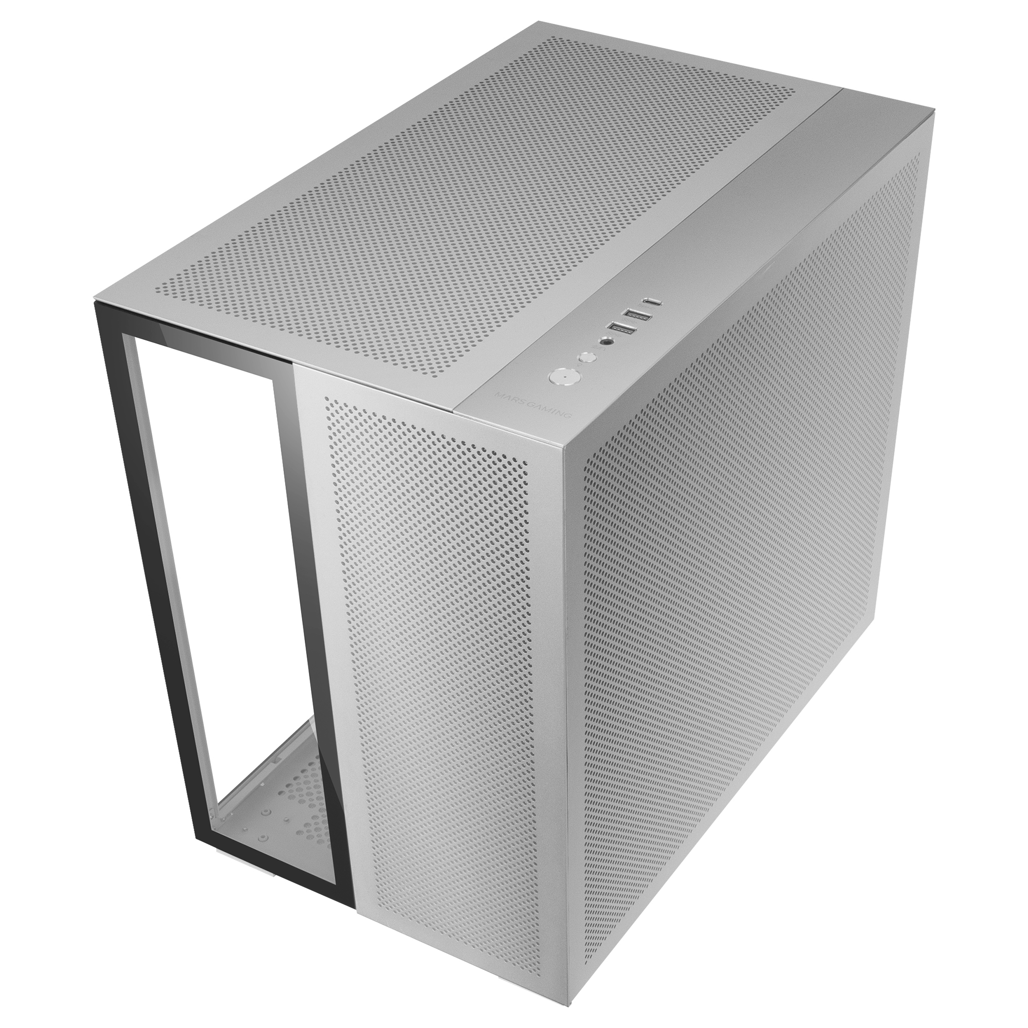 Mars Gaming MC-NOVA Custom XXL E-ATX Gaming Tower Aerospace Aluminium Full Double Tempered Glass Window Dual Chamber Frame USB-C – image 6