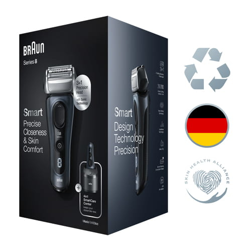 Braun Series 8 8453cc Foil shaver Trimmer Black, Grey – image 9