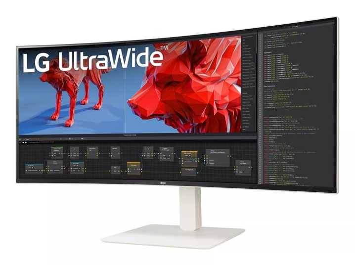 LG 38WR85QC-W computer monitor 96.5 cm (38″) 3840 x 1600 pixels UltraWide Quad HD LCD White image 2